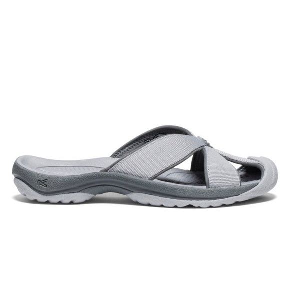 Keen Women's Bali Slide Sandal with Cross Strap Design and Cushioned Sole - Picture 1 of 17